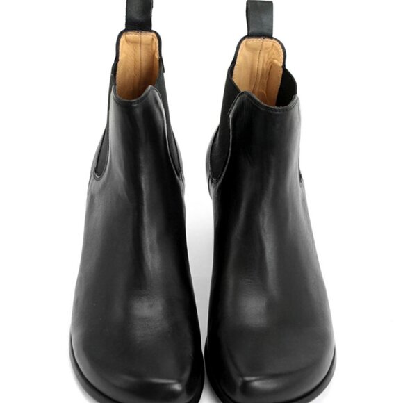 Fluevog Danke Black Low Heel Chelsea Boot - Picture 5 of 10
